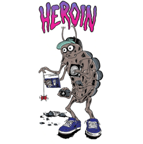 Heroin Fried Boy Stickers - Set of 6