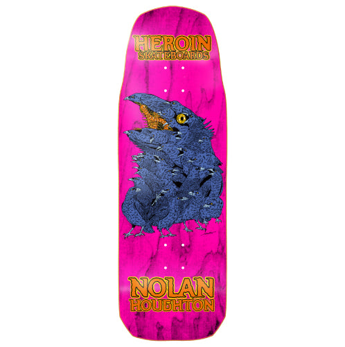 Heroin Nolan Crow Skateboard Deck 9.9" full bottom