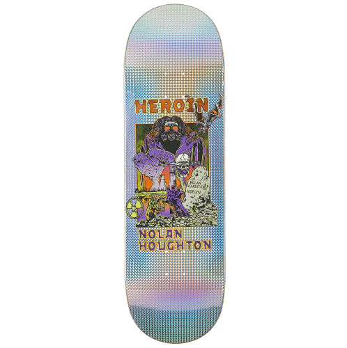 Heroin Nolan Hellscape Skateboard Deck Holographic 9.5"