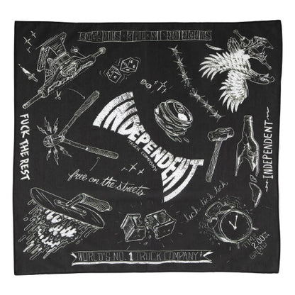 Independent Bratrud Notebook Bandana - Black/White