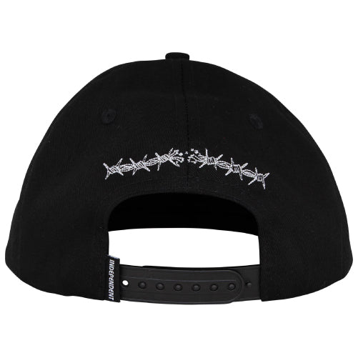 Independent Bratrud Notebook Snapback Hat black back