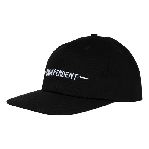 Independent Bratrud Notebook Snapback Hat black profile