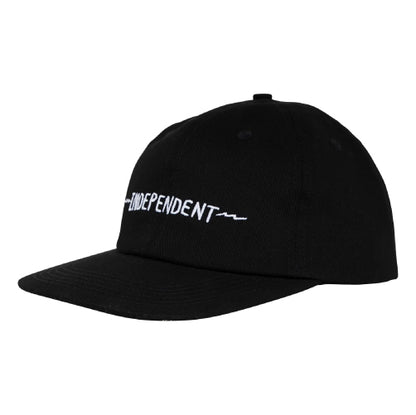 Independent Bratrud Notebook Snapback Hat black profile
