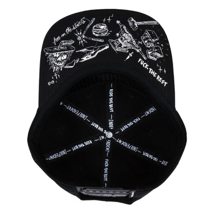 Independent Bratrud Notebook Snapback Hat black bill