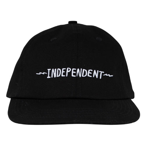 Independent Bratrud Notebook Snapback Hat black front