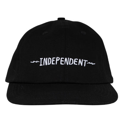 Independent Bratrud Notebook Snapback Hat black front