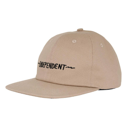 Independent Bratrud Notebook Snapback Hat tan profile