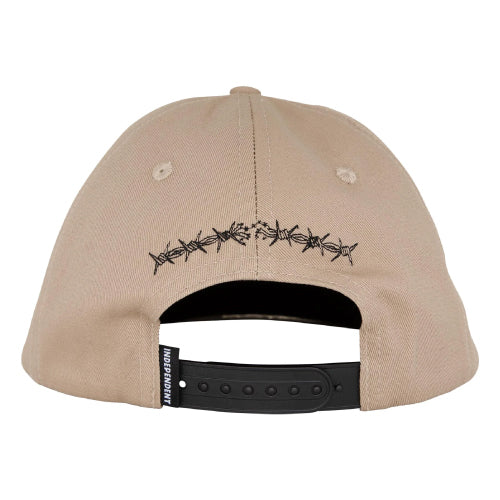 Independent Bratrud Notebook Snapback Hat tan back