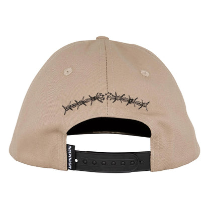 Independent Bratrud Notebook Snapback Hat tan back