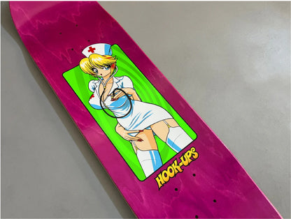Hook-Ups Nurse Girl Nikki Skateboard Deck 8.0"