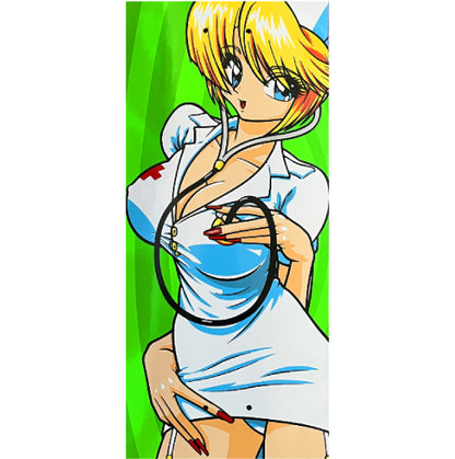 Hook-Ups Nurse Girl Nikki Skateboard Deck 8.0" graphic