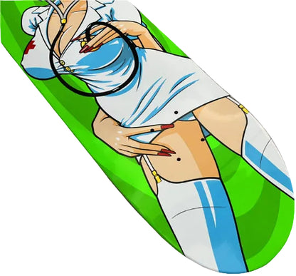 Hook-Ups Nurse Girl Nikki Skateboard Deck 8.0" tail
