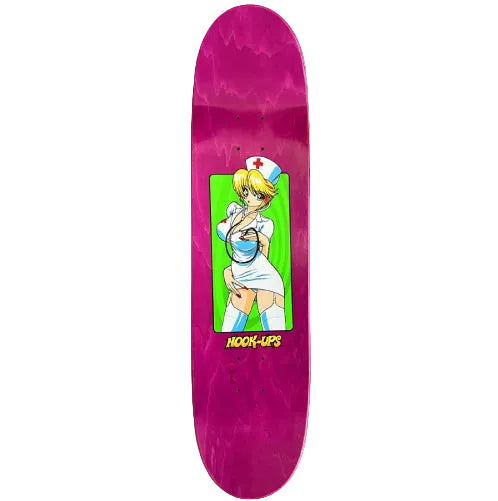 Hook-Ups Nurse Girl Nikki Skateboard Deck 8.0" top