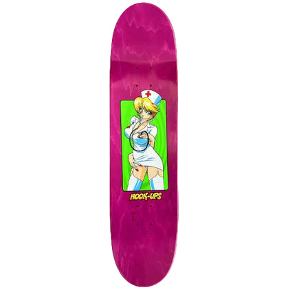 Hook-Ups Nurse Girl Nikki Skateboard Deck 8.0" top