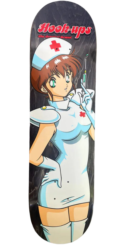 Hook-Ups Nurse Girl Natsume Skateboard Deck 8.25" full bottom