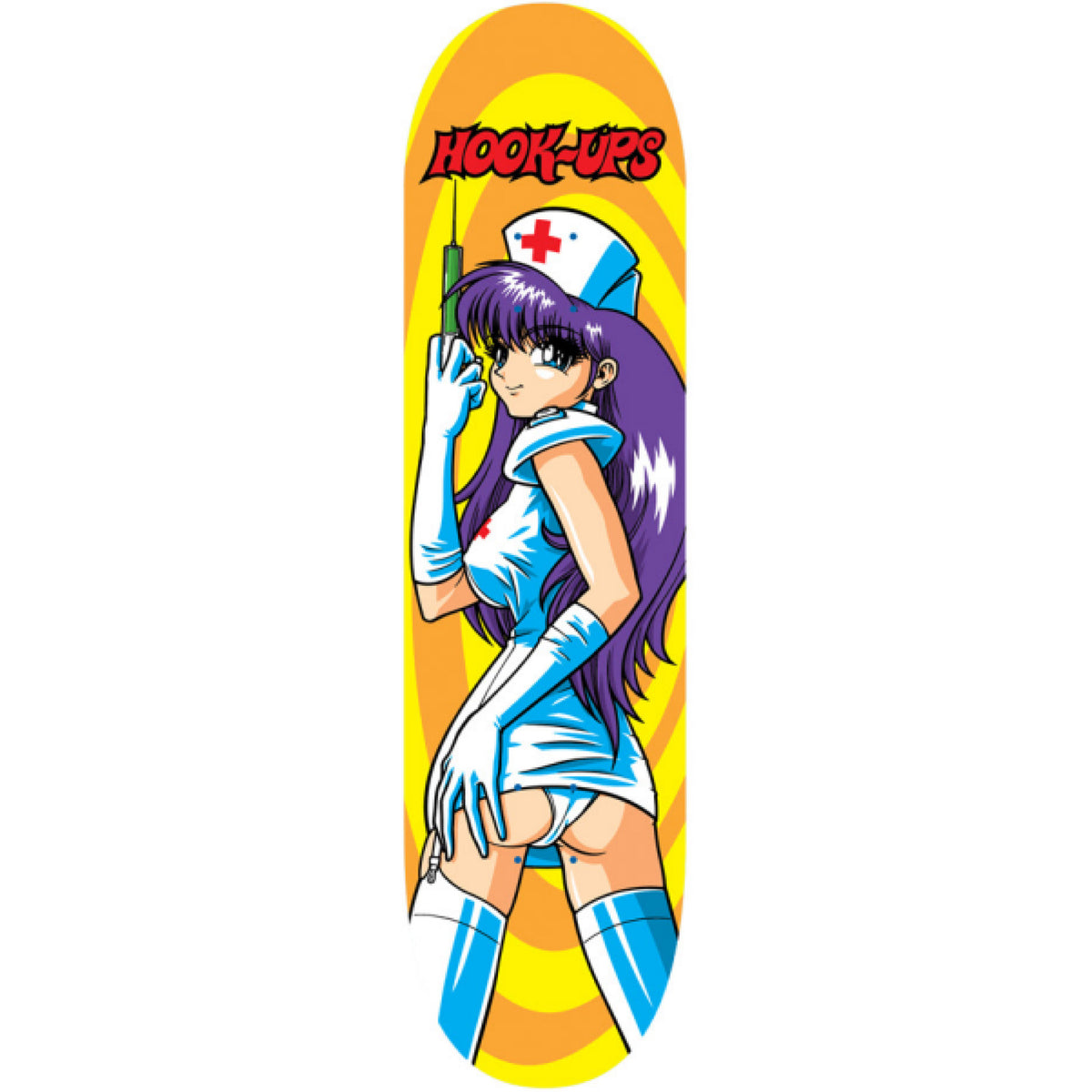 Hook-Ups Nurse Cherry Skateboard Deck 8.25"