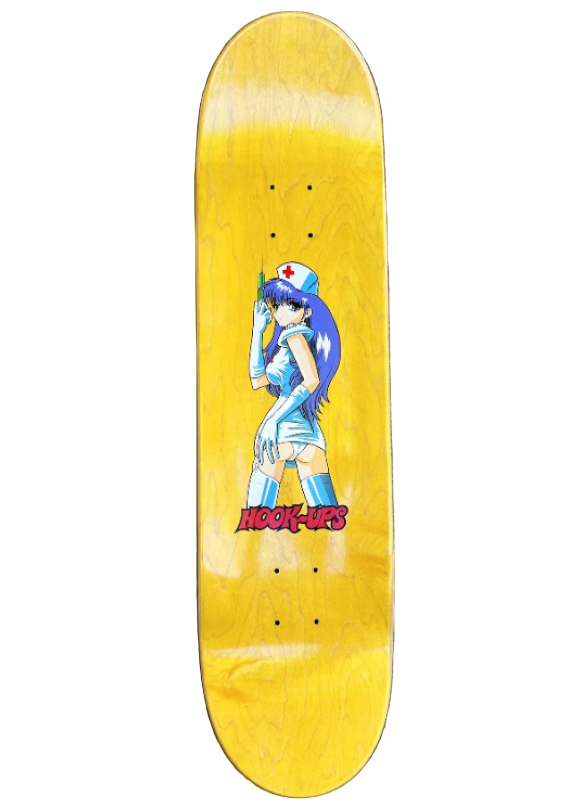 Hook-Ups Nurse Cherry Skateboard Deck 8.25" top full