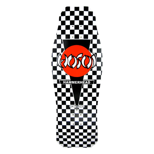 Hosoi OG Classic Hammerhead Reissue Skateboard Deck Black Checkerboard 10.5"