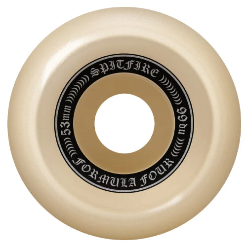 Spitfire Formula Four OG Classics Skateboard Wheels Natural/Orange 53MM 99D