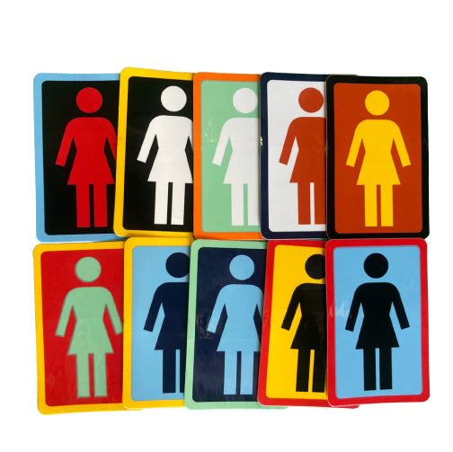 Girl OG Logo Sticker 6" Assorted 2