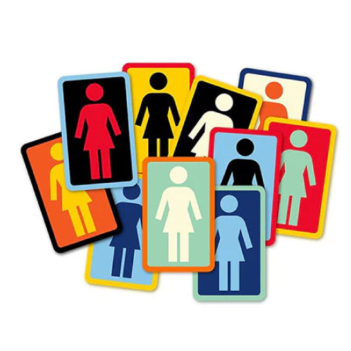 Girl OG Logo Sticker 6" Assorted