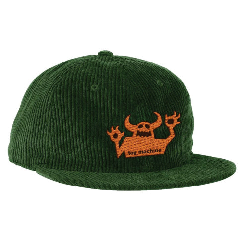 Toy Machine OG Monster Corduroy Snapback Hat - Forest