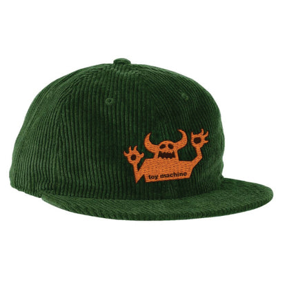 Toy Machine OG Monster Corduroy Snapback Hat - Forest