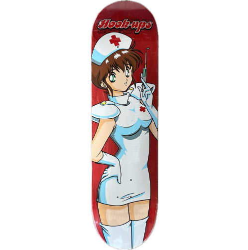 Hook-Ups Nurse Girl Natsume Skateboard Deck 8.25" red veneer