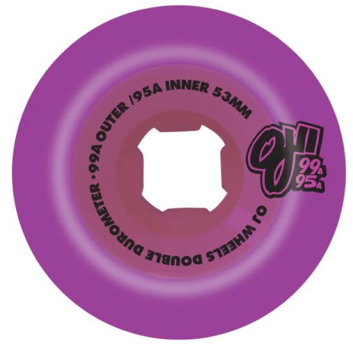 OJ Double Duro Skateboard Wheels Purple 53MM 99A/95A