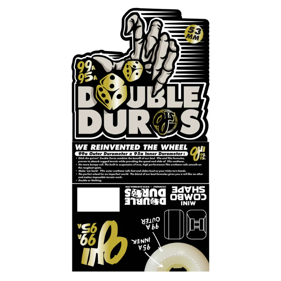 OJ Double Duro Wheels Purple 53MM 99A/95A