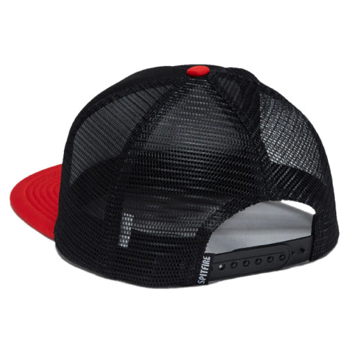 Spitfire Old E Drop Snapback Trucker Hat - Black/Red back