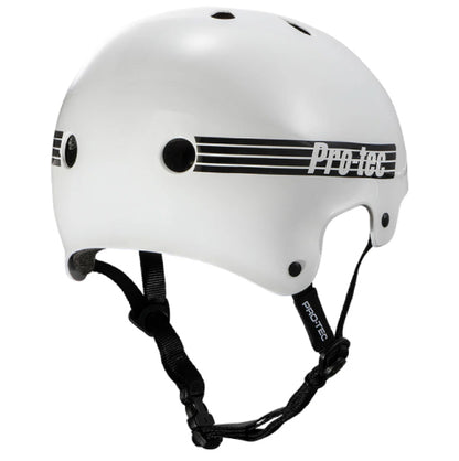 Pro-Tec Old School Certified Skate Helmet - Gloss White