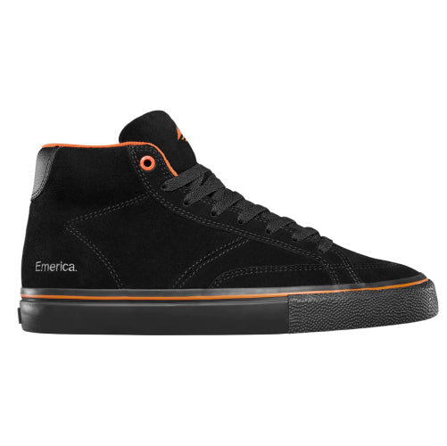 Emerica X Biltwell Omen Hi Skateboarding Shoe - Black