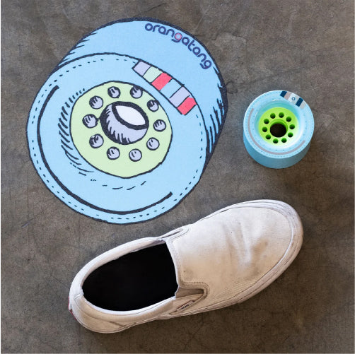 Orangatang Kegal Floor Decal Sticker 10"