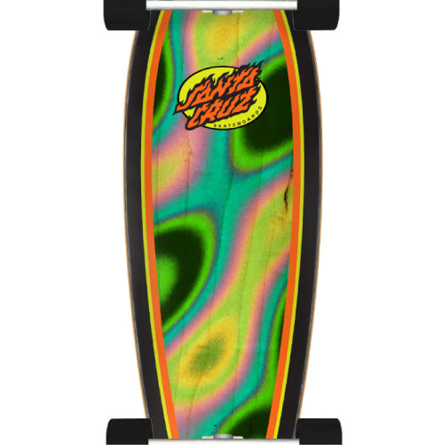 Santa Cruz Oval Flame Pintail Cruiser Complete 33.0" graphic