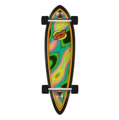 Santa Cruz Oval Flame Pintail Cruiser Complete 33.0" full