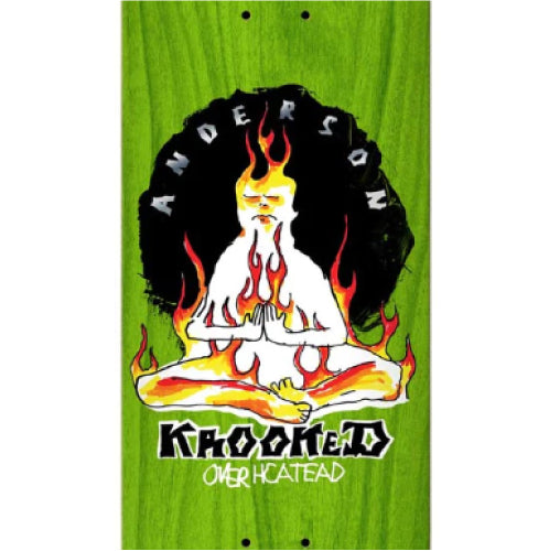 Krooked Anderson Overheated Skateboard Deck Assorted 8.38"