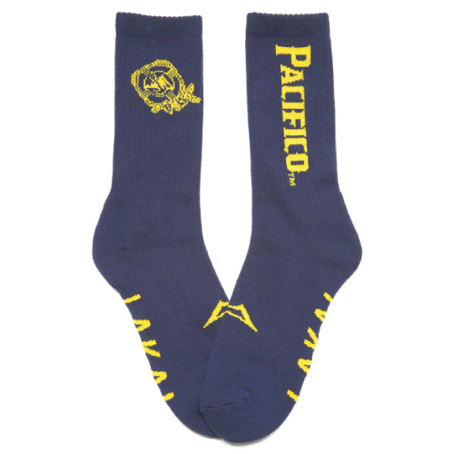 Lakai X Pacifico Crew Socks in a Can - Navy