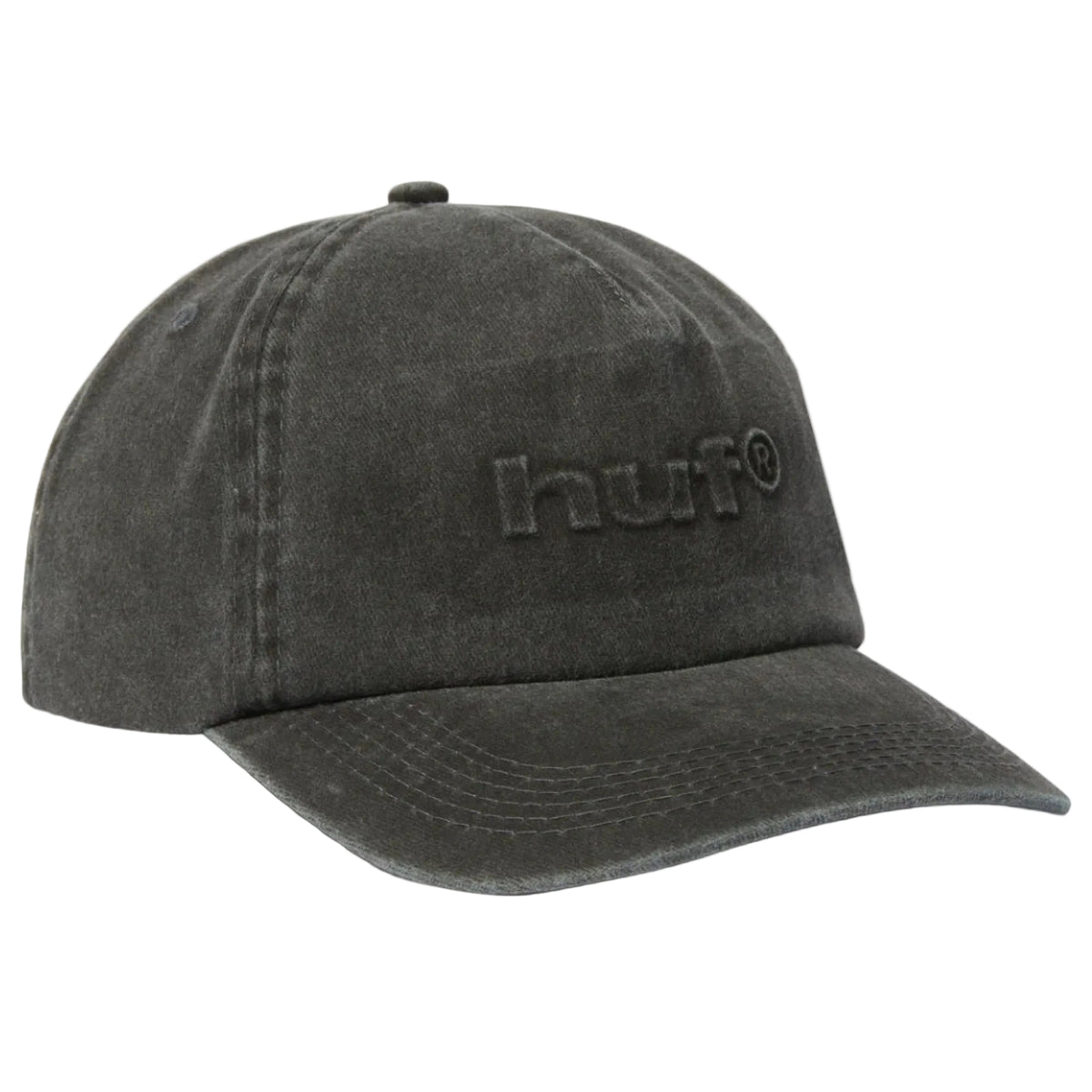 HUF Pacific Wash 5-Panel Snapback Hat - Washed Black profile