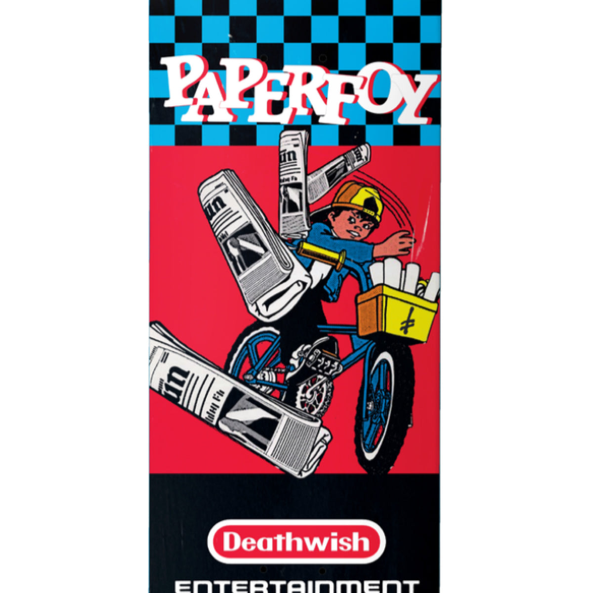 Deathwish Foy Paper Foy Skateboard Deck 8.25" graphic
