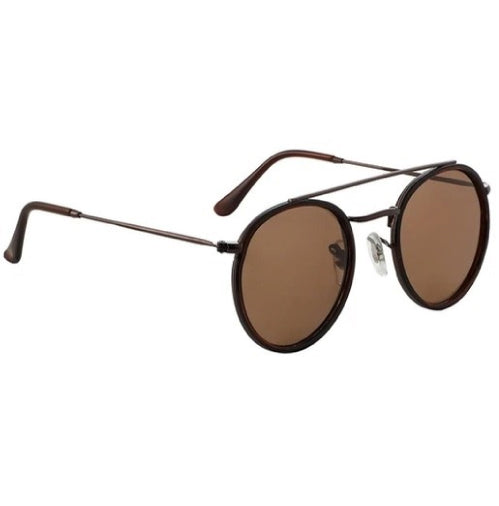 Glassy Parker Polarized Sunglasses - Black/Brown