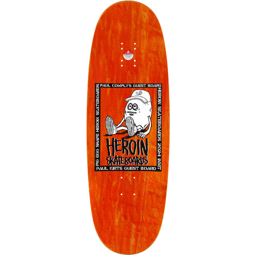 Heroin Paul's Egg Double Driller Skateboard Deck 10.4"