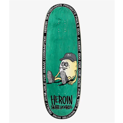 Heroin Paul's Egg Double Driller Skateboard Deck 10.4"