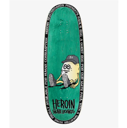 Heroin Paul's Egg Double Driller Skateboard Deck 10.4"