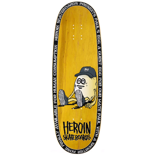 Heroin Paul's Egg Double Driller Skateboard Deck 10.4"