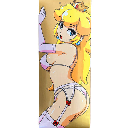 Hook-Ups Peach Special Edition Skateboard Deck 8.5" stock close