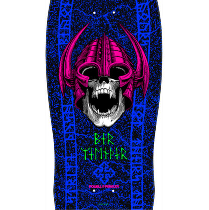 Powell Peralta Welinder Nordic Skull Reissue Skateboard Deck Blacklight 9.625" graphic