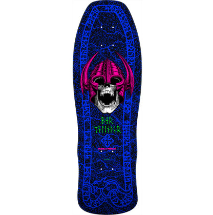 Powell Peralta Welinder Nordic Skull Reissue Skateboard Deck Blacklight 9.625" full