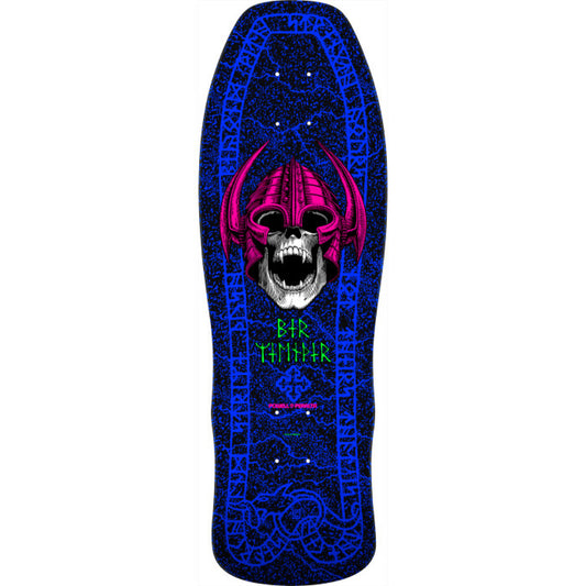 Powell Peralta Welinder Nordic Skull Reissue Skateboard Deck Blacklight 9.625" full