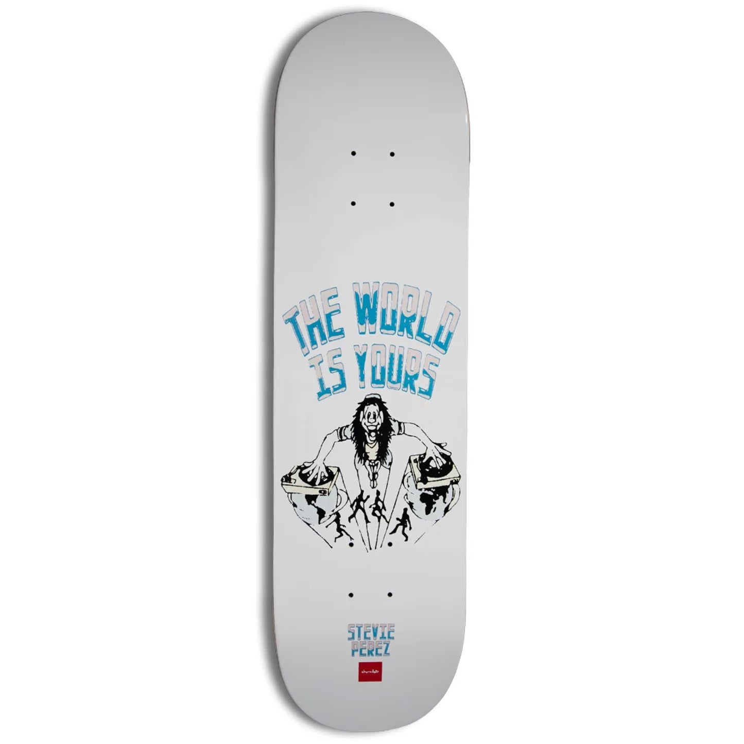 Chocolate Perez World is Yours Skateboard Deck 8.4" bottom